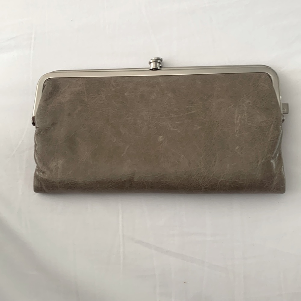 Gray wallet/clutch